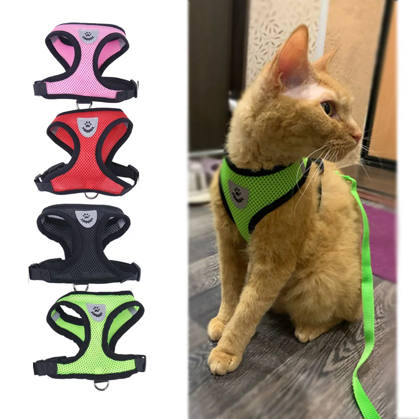 Nylon Mesh Cat Harness And Leash Breathable Kitten Cats Harnesses Small Dog Puppy Harness Walking Lead Leash
Nylon Mesh Cat Harness And Leash Breathable Kitten Cats Harnesses Small Dog Puppy Harness Walking Lead Leash