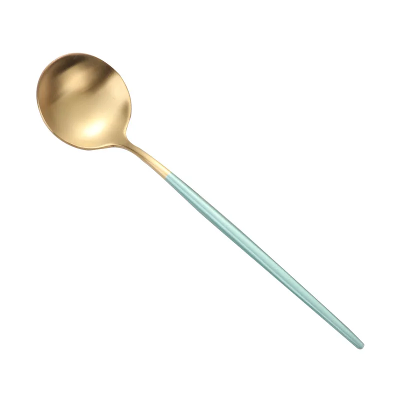 Web celebrity steak knife, fork and spoon 304 stainless steel tableware set western powder gold tableware
Web celebrity steak knife, fork and spoon 304 stainless steel tableware set western powder gold tableware