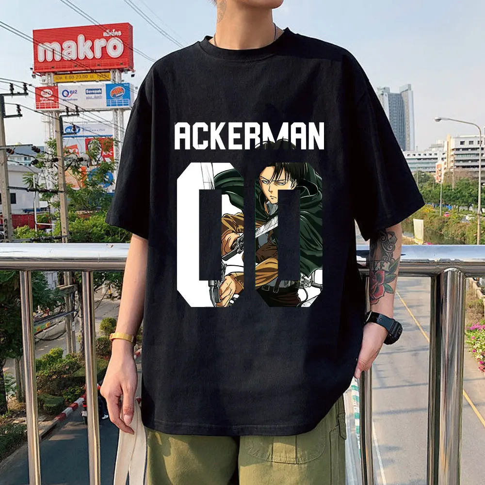 Hot Japanese Anime Attack on Titan T Shirt Men Letter Titans Attack Graphic Tees Cartoon Funny Levi Hip Hop Unisex T-shirt Male
Hot Japanese Anime Attack on Titan T Shirt Men Letter Titans Attack Graphic Tees Cartoon Funny Levi Hip Hop Unisex T-shirt Male
