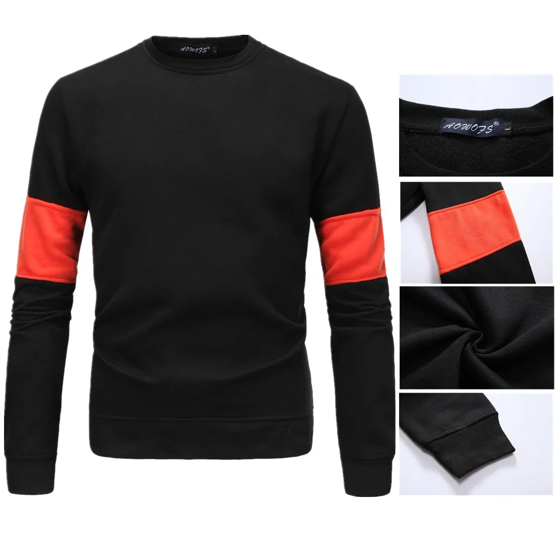 Plus velvet thickening autumn/winter men sweatshirt fashion patchwork round neck long sleeve pullover casual sweatershirt jacket
Plus velvet thickening autumn/winter men sweatshirt fashion patchwork round neck long sleeve pullover casual sweatershirt jacket