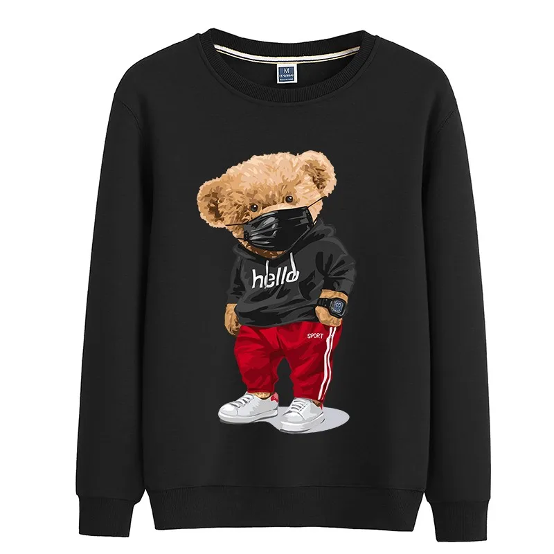 100% Cotton Plus Velvet Sports Bear Sweater Women's Long-sleeved Pullover Winter Hot Style Super Dalian Hoodie Couple Sweatshirt
100% Cotton Plus Velvet Sports Bear Sweater Women's Long-sleeved Pullover Winter Hot Style Super Dalian Hoodie Couple Sweatshirt