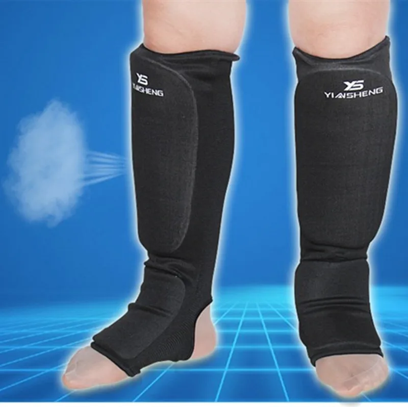 Хлопковые боксерские защитные щитки MMA Защита ног TKD kickboxing pad Muaythai тренировочные