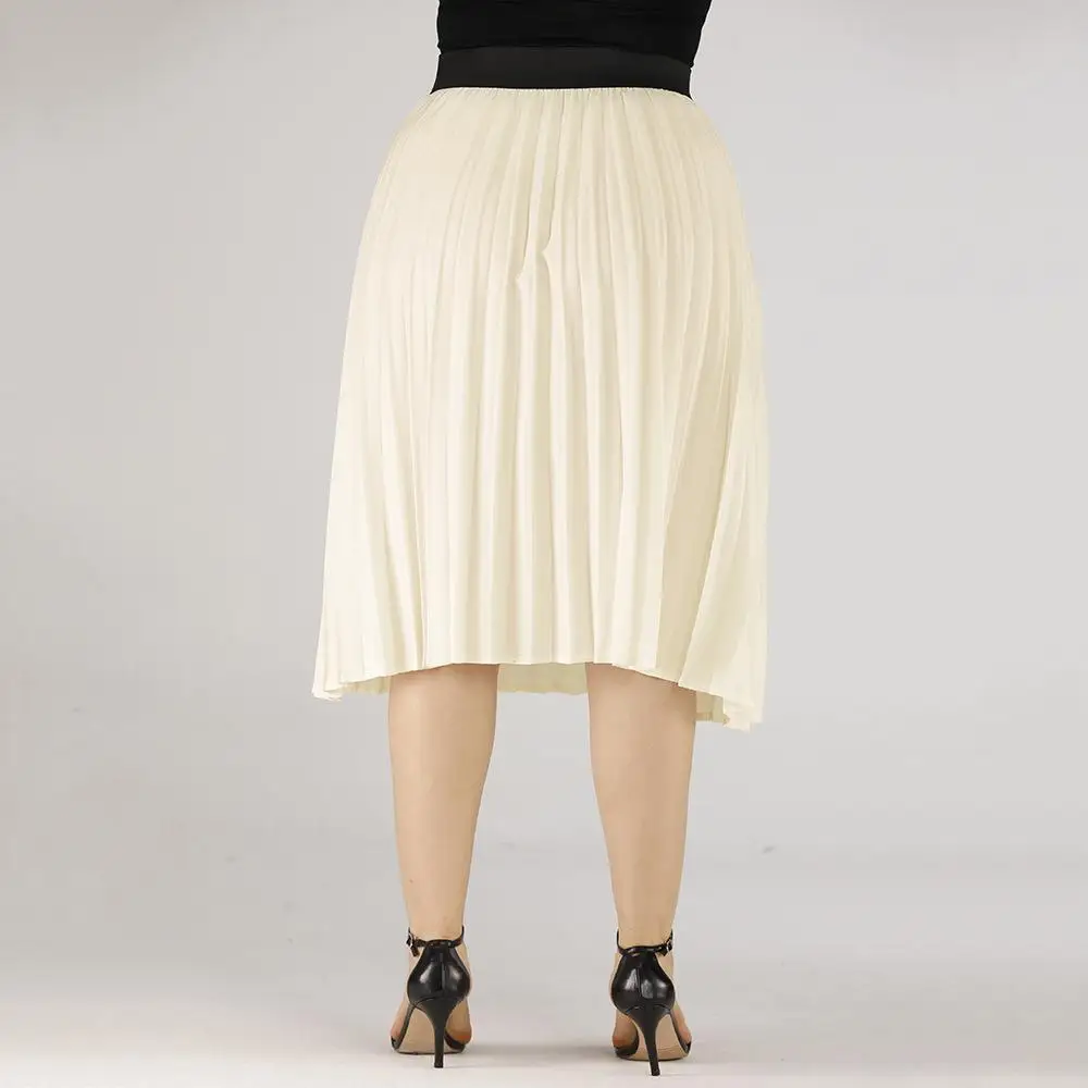 L-4XL Women Large size Pleated Skirts Autumn Casual High Waist Lady Solid Skirt Elastic Waist Plus size A-Line Party Skirt Falda
L-4XL Women Large size Pleated Skirts Autumn Casual High Waist Lady Solid Skirt Elastic Waist Plus size A-Line Party Skirt Falda