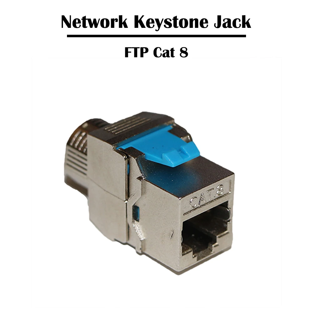 10 шт./лот FTP Cat 8/Cat 6A Keystone Jack сетевой тестер Fluke инструменты RJ 45 портов кабели Ethernet