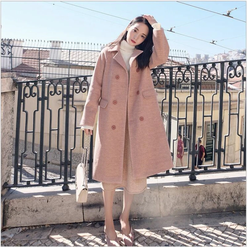 2019 autumn and winter Europe and the United States large size women's long windbreaker woolen coat Abrigos Mujer S188
2019 autumn and winter Europe and the United States large size women's long windbreaker woolen coat Abrigos Mujer S188