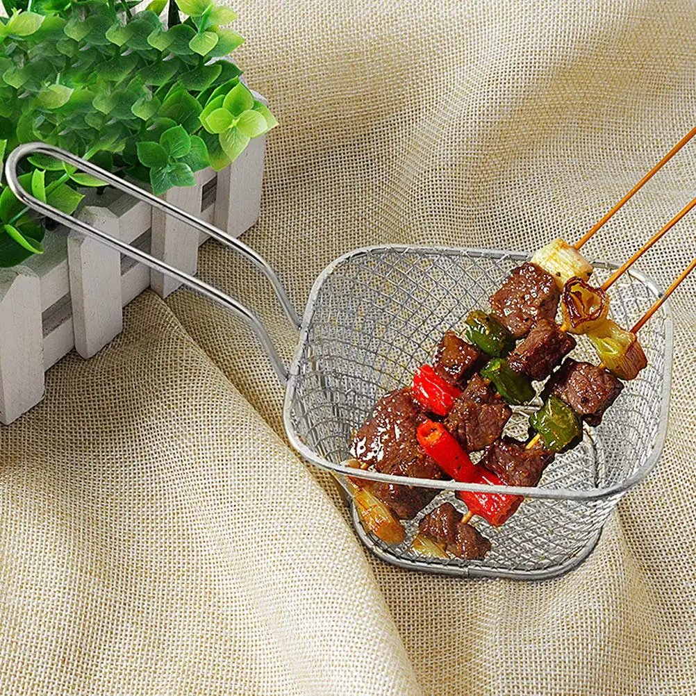 French Fries Basket Portable Stainless Steel Chips Mini Frying Basket Strainer Fryer Kitchen Cooking Chef Basket Colander Tool
French Fries Basket Portable Stainless Steel Chips Mini Frying Basket Strainer Fryer Kitchen Cooking Chef Basket Colander Tool