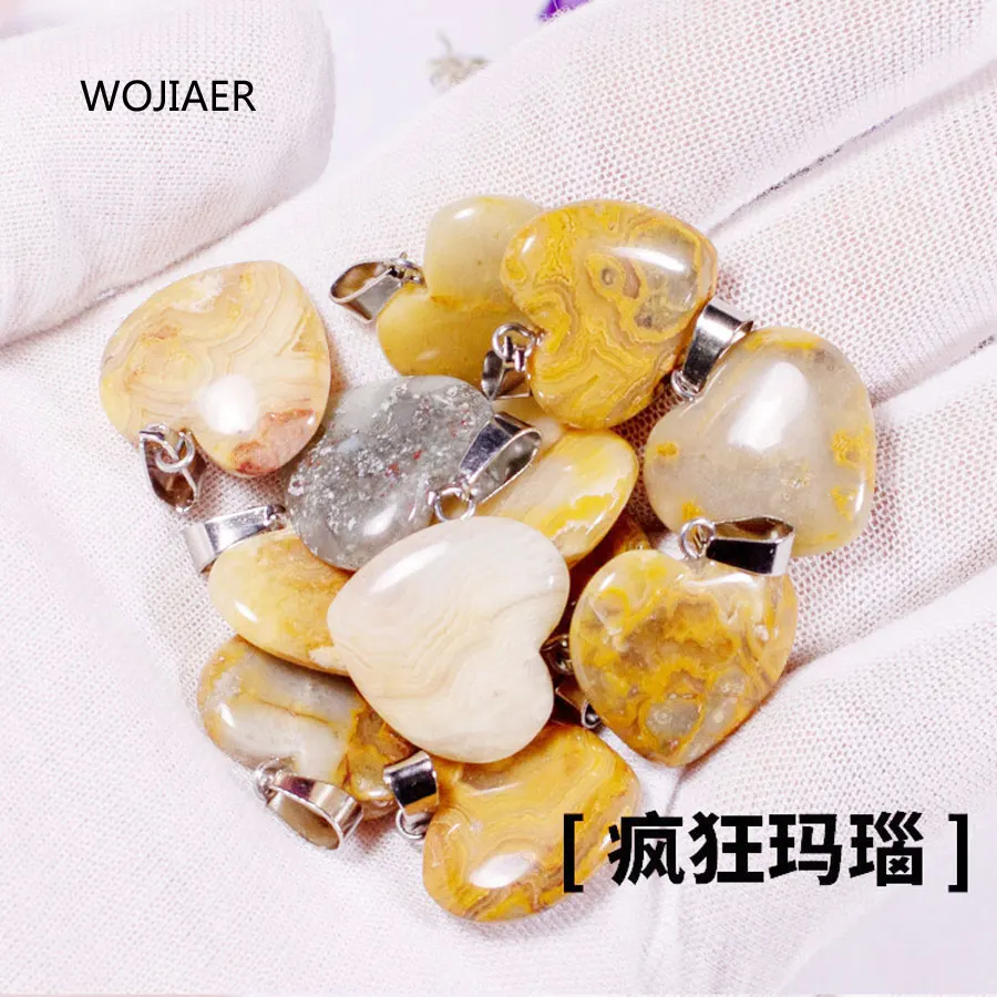 WOJIAER Pretty Stylish Natural Crazy Onyx Gem Stone Heart Pendant Stone 20x6mm Energy Handmade Jewelry 1PCS ZM0472
WOJIAER Pretty Stylish Natural Crazy Onyx Gem Stone Heart Pendant Stone 20x6mm Energy Handmade Jewelry 1PCS ZM0472