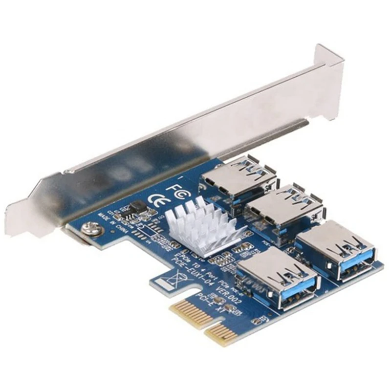 1X TO 16X Image Extension Ethereum ETH Mining Powered Riser Adapter Card+60cm USB 3.0 Cable+4 Port Transfer Adapter
1X TO 16X Image Extension Ethereum ETH Mining Powered Riser Adapter Card+60cm USB 3.0 Cable+4 Port Transfer Adapter