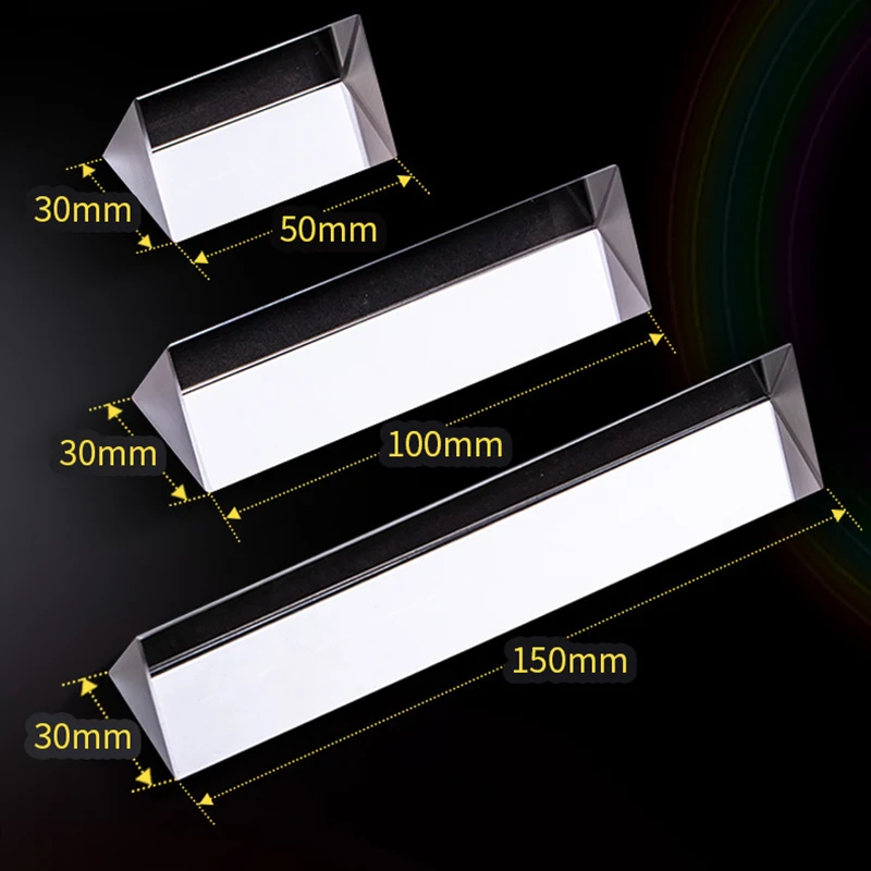 8/10/15Cm Triangular Prism Optical Glass Large Mitsubishi Mirror For Teaching Experiment Rainbow Props Physical Experimental
8/10/15Cm Triangular Prism Optical Glass Large Mitsubishi Mirror For Teaching Experiment Rainbow Props Physical Experimental