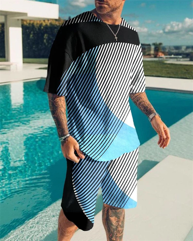 Summer men sets Geometric pattern stitching 3D printing man outfitt 2021 men's sportswear
Summer men sets Geometric pattern stitching 3D printing man outfitt 2021 men's sportswear