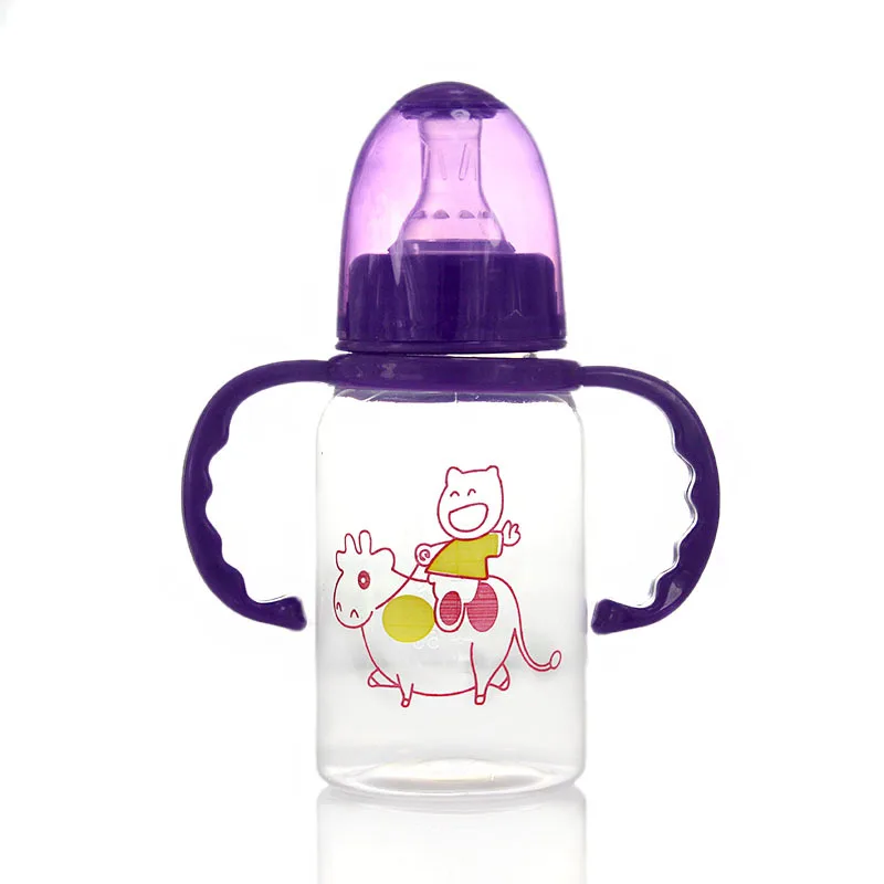

125ML Baby Newborn Mini Portable Feeding Nursing Bottle BPA Free Safe Infant Nursing Nipple Care Feeder Fruit Juice Milk Bottles