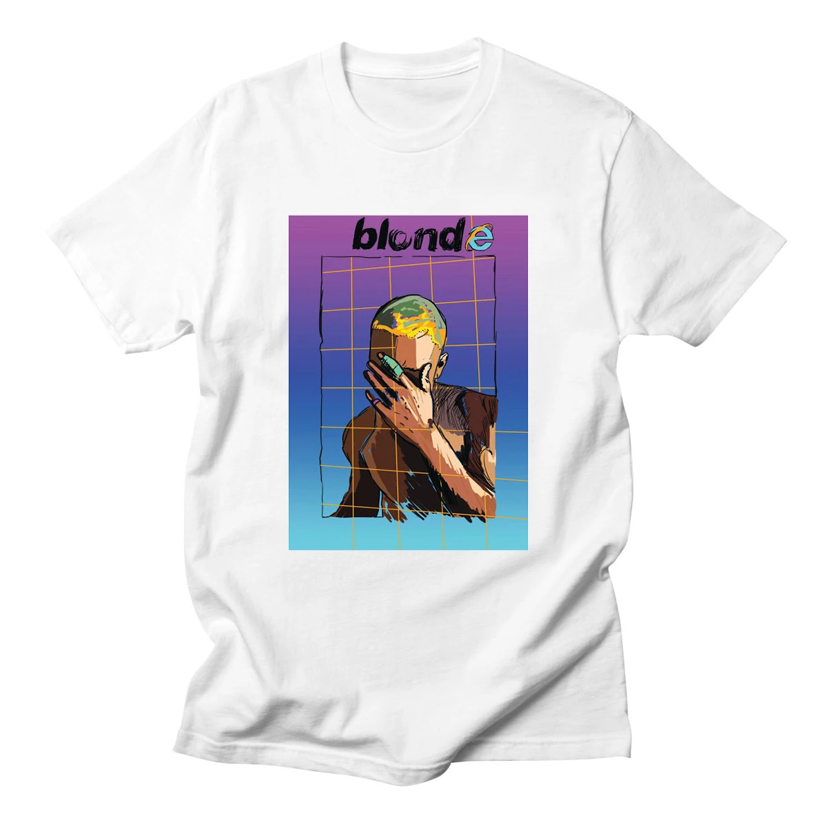 Рисунок Frank Ocean Блондинка Футболка с принтом 2pac Тупак короткий рукав Забавные