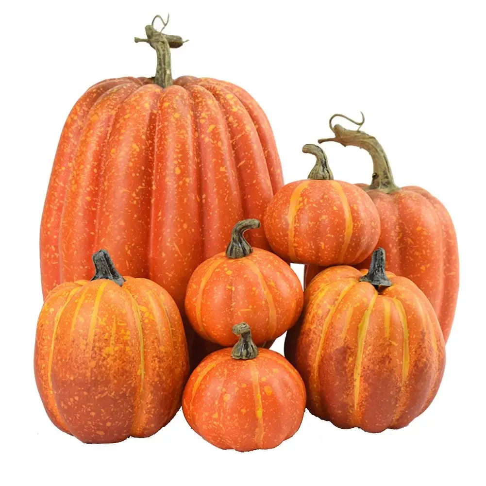 7pcs Artificial Pumpkin Halloween Decoration Home Diy Pumpkins Decor Craft Halloween Party Pumpkin Decorations Halloween Decorat 
7pcs Artificial Pumpkin Halloween Decoration Home Diy Pumpkins Decor Craft Halloween Party Pumpkin Decorations Halloween Decorat