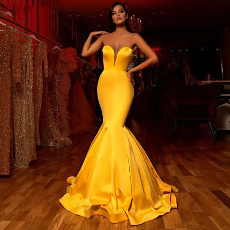 JIERUIZE Gold Simple Mermaid Evening Dresses 2021 Sweetheart Long Prom Party Dresses Evening Gowns Formal Dress
JIERUIZE Gold Simple Mermaid Evening Dresses 2021 Sweetheart Long Prom Party Dresses Evening Gowns Formal Dress