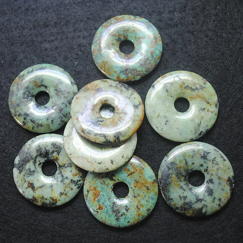 1pc natural african turquoisee stone pendants donut shape size 30mm40mm 50mm good selling in us for necklace making accessories
1pc natural african turquoisee stone pendants donut shape size 30mm40mm 50mm good selling in us for necklace making accessories