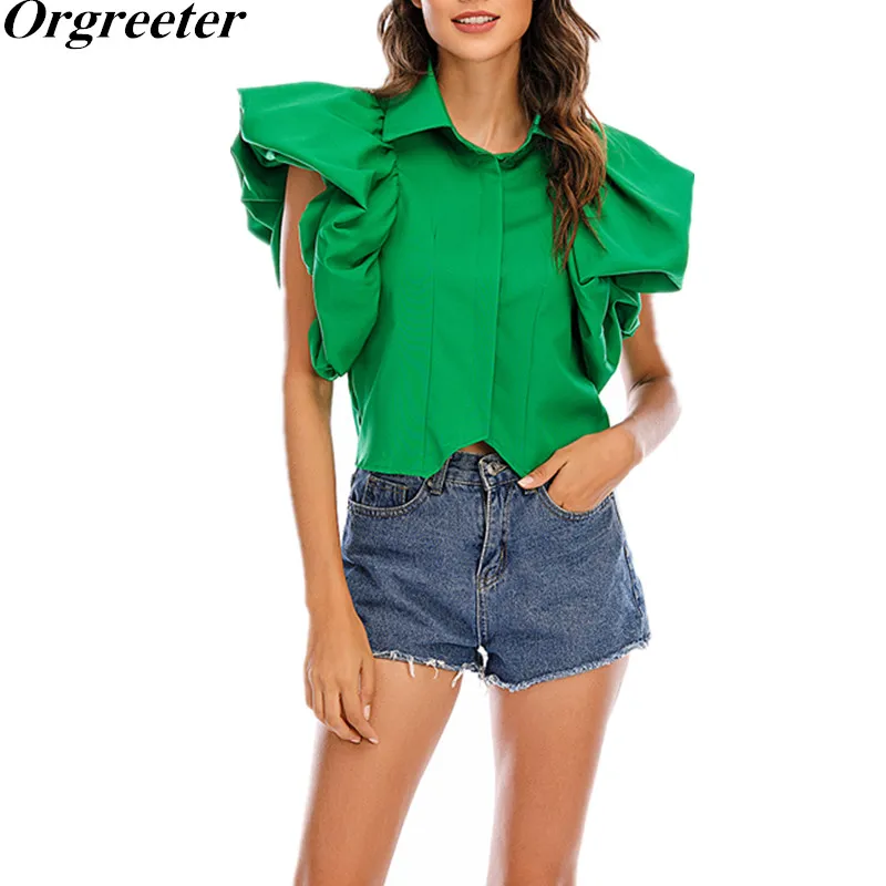 Женские винтажные рубашки с отложным воротником, дизайнерские блузки с коротким рукавом и оборками в стиле пэчворк, женская летняя Новинка ...
Женские винтажные рубашки с отложным воротником, дизайнерские блузки с коротким рукавом и оборками в стиле пэчворк, женская летняя Новинка ...