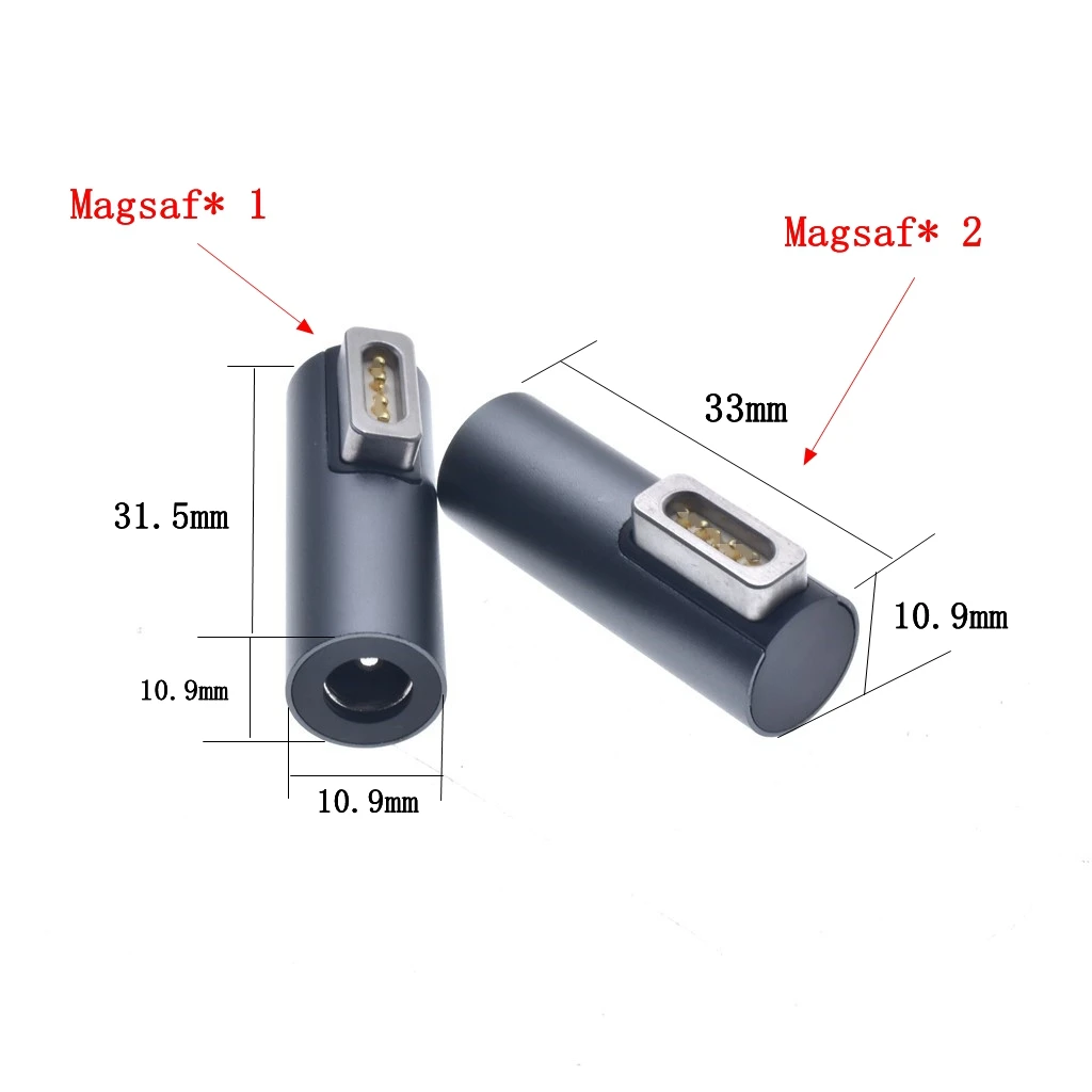 DC Power Adapter Connector 5.5*2.1mm female to Magsaf* 1& 2 male Jack Converter for Apple MAC Notebook | Компьютеры и офис