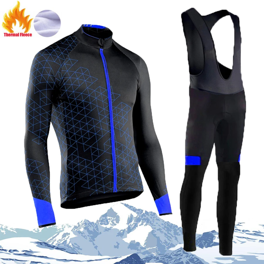 Winter men's long-sleeved cycling jersey with velvet warmth, windproof and waterproof pants with reflective strips Cycling Jerse
Winter men's long-sleeved cycling jersey with velvet warmth, windproof and waterproof pants with reflective strips Cycling Jerse