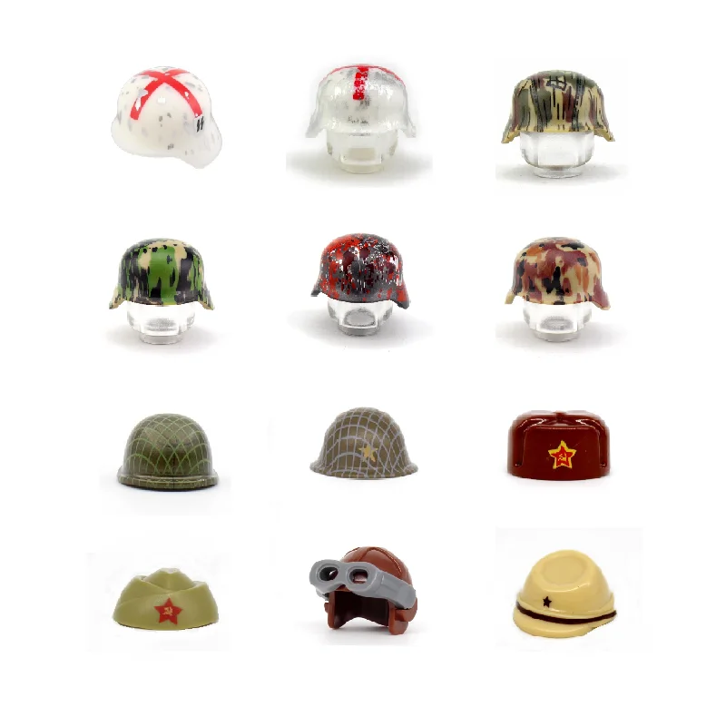 Военный шлем WW2, немецкий советский русский солдаты японской армии США, строительные блоки, фигурки, аксессуары, берет, кепка, головной убор, городской кирпич
Военный шлем WW2, немецкий советский русский солдаты японской армии США, строительные блоки, фигурки, аксессуары, берет, кепка, головной убор, городской кирпич