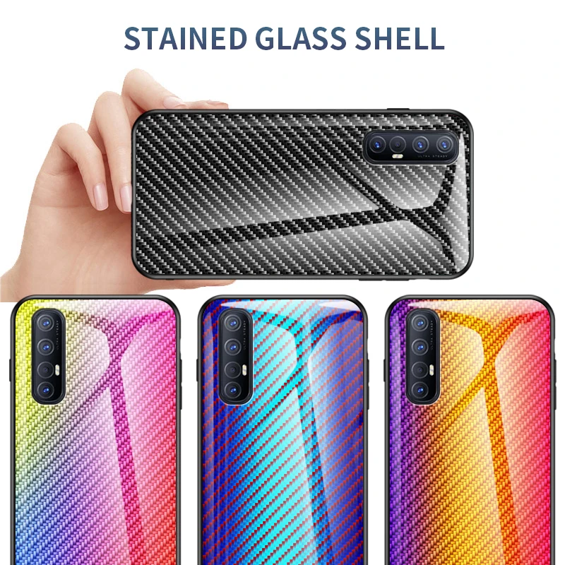 Для OPPO Find X2 Neo чехол противоударный Закаленное стекло задняя крышка твердая