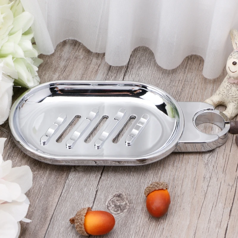 22mm Plastic Shower Rail Soap Holder Soap Pallet Shower Rod Slide Bar ABS Chrome 
22mm Plastic Shower Rail Soap Holder Soap Pallet Shower Rod Slide Bar ABS Chrome