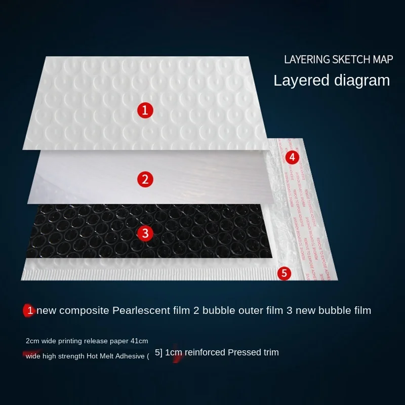 20/40Piece Filled Bubble Film Envelope Bag White Shock-proof Bag Express Self-sealed Bag Waterproof Business Self-sealed Bag
20/40Piece Filled Bubble Film Envelope Bag White Shock-proof Bag Express Self-sealed Bag Waterproof Business Self-sealed Bag