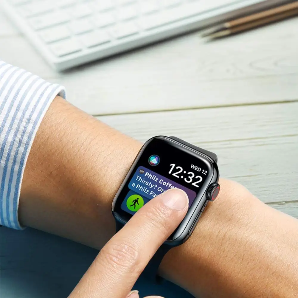 Защита экрана для Apple Watch 5 4 44 мм 40 9D полное покрытие от царапин защитная