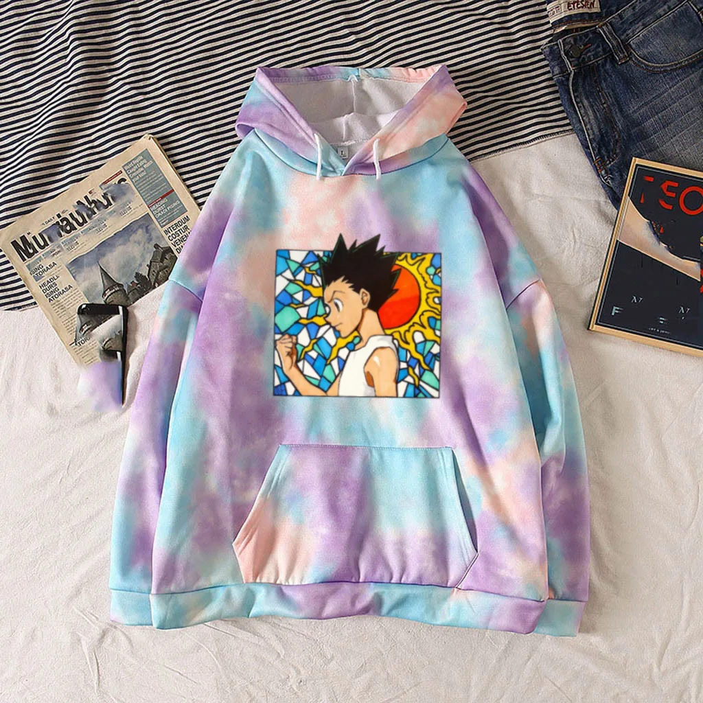Uniex аниме Tie-dye HoodieHunter X Hunter Killua пуловеры Топы с длинным рукавом Свободные Хип-хоп
Uniex аниме Tie-dye HoodieHunter X Hunter Killua пуловеры Топы с длинным рукавом Свободные Хип-хоп
