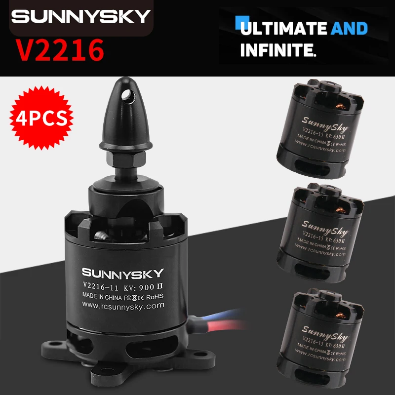 4 компл./лот Sunnysky V2216 900KV 800KV многороторного коптера Outrunner|Детали и аксессуары| |