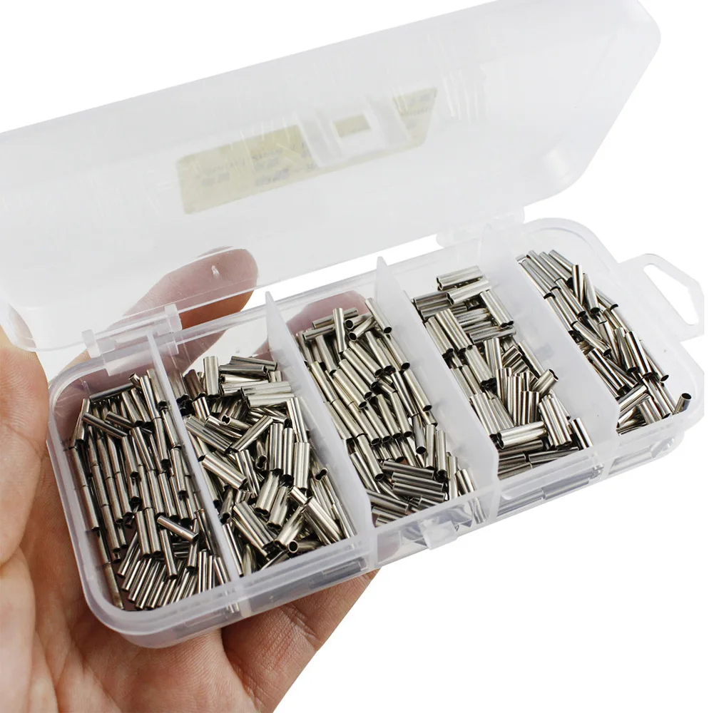 500pcs Round Copper Fishing Tube Fishing Wire Pipe Crimp Sleeves Connector Fishing Line Accessories Tools
500pcs Round Copper Fishing Tube Fishing Wire Pipe Crimp Sleeves Connector Fishing Line Accessories Tools