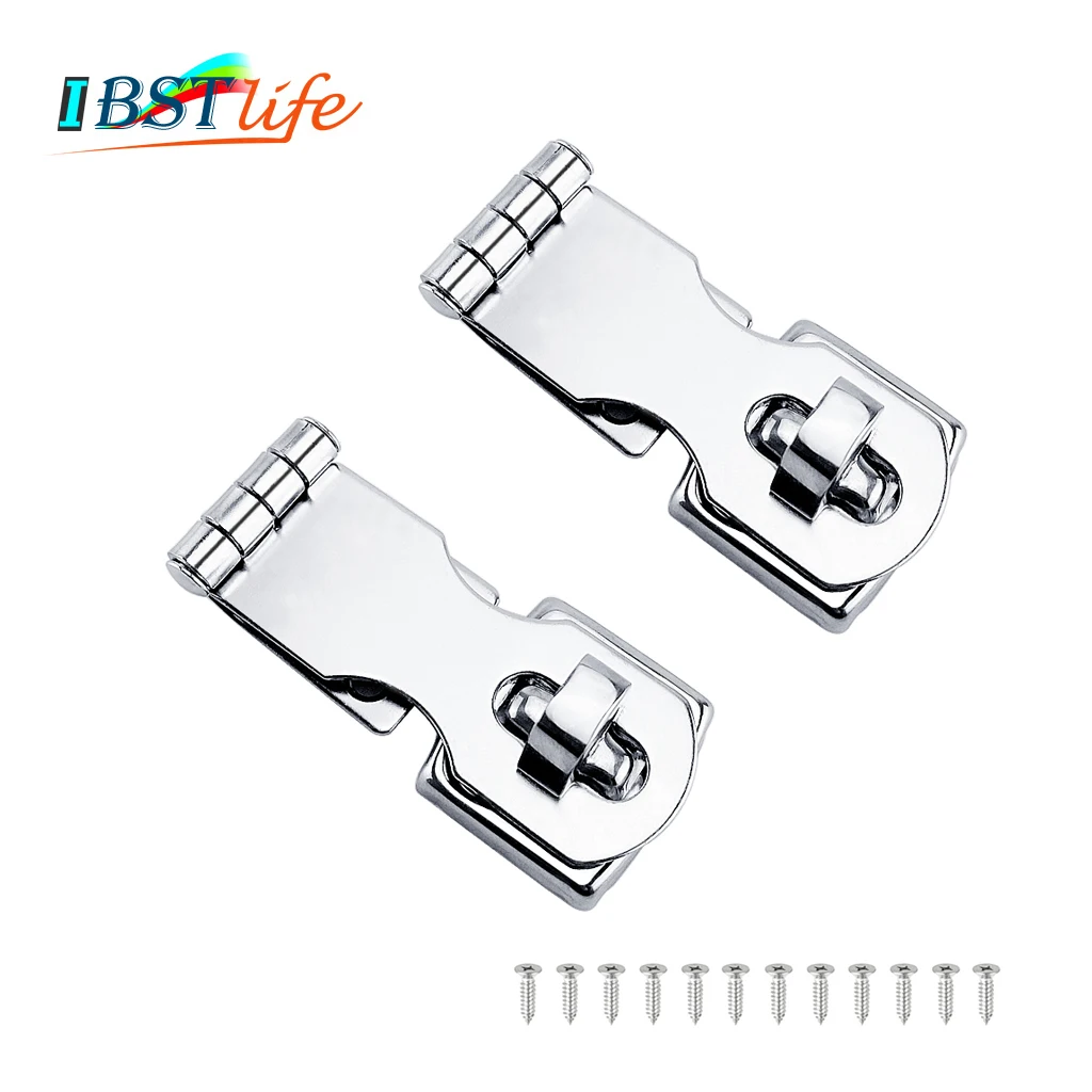 2X Marine Grade Stainless Steel 304 Cabinet Door Swivel Eye Locking Safety Hasp latch Clasp for Boat Yacht Hardware Accessories
2X Marine Grade Stainless Steel 304 Cabinet Door Swivel Eye Locking Safety Hasp latch Clasp for Boat Yacht Hardware Accessories