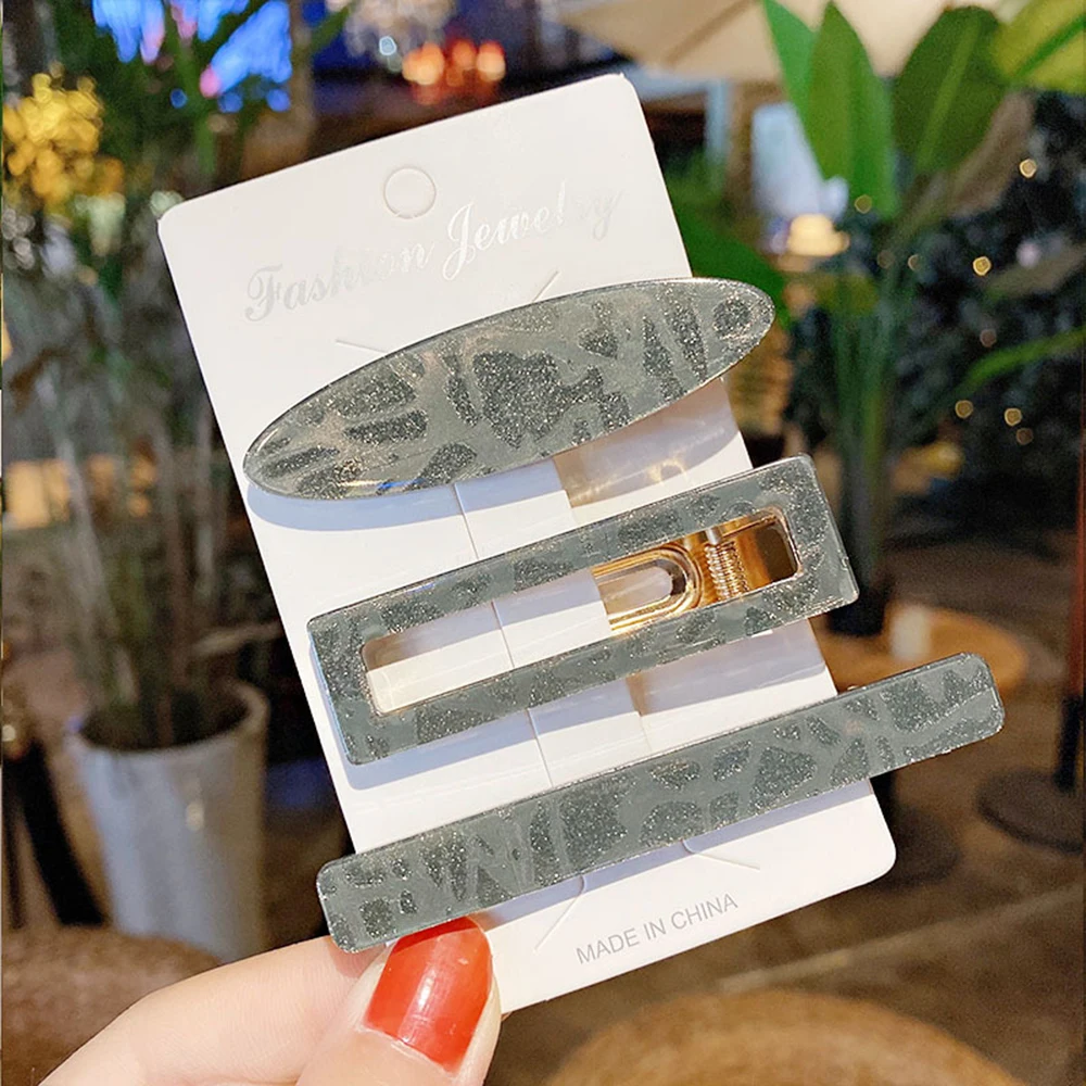 3PCS Korean Hair Clips Girls Acrylic Barrettes Crystal Color Hairpins Rectangular Hairgrips Iridescent Hair Accessories
3PCS Korean Hair Clips Girls Acrylic Barrettes Crystal Color Hairpins Rectangular Hairgrips Iridescent Hair Accessories
