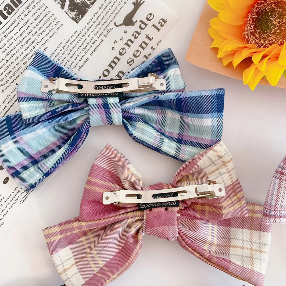 New Women Girls Cute Plaid Bow Hairpins Sweet Hair Clips Headband Barrettes Lovely Hair Ornament Hair Accessories 8.26in
New Women Girls Cute Plaid Bow Hairpins Sweet Hair Clips Headband Barrettes Lovely Hair Ornament Hair Accessories 8.26in