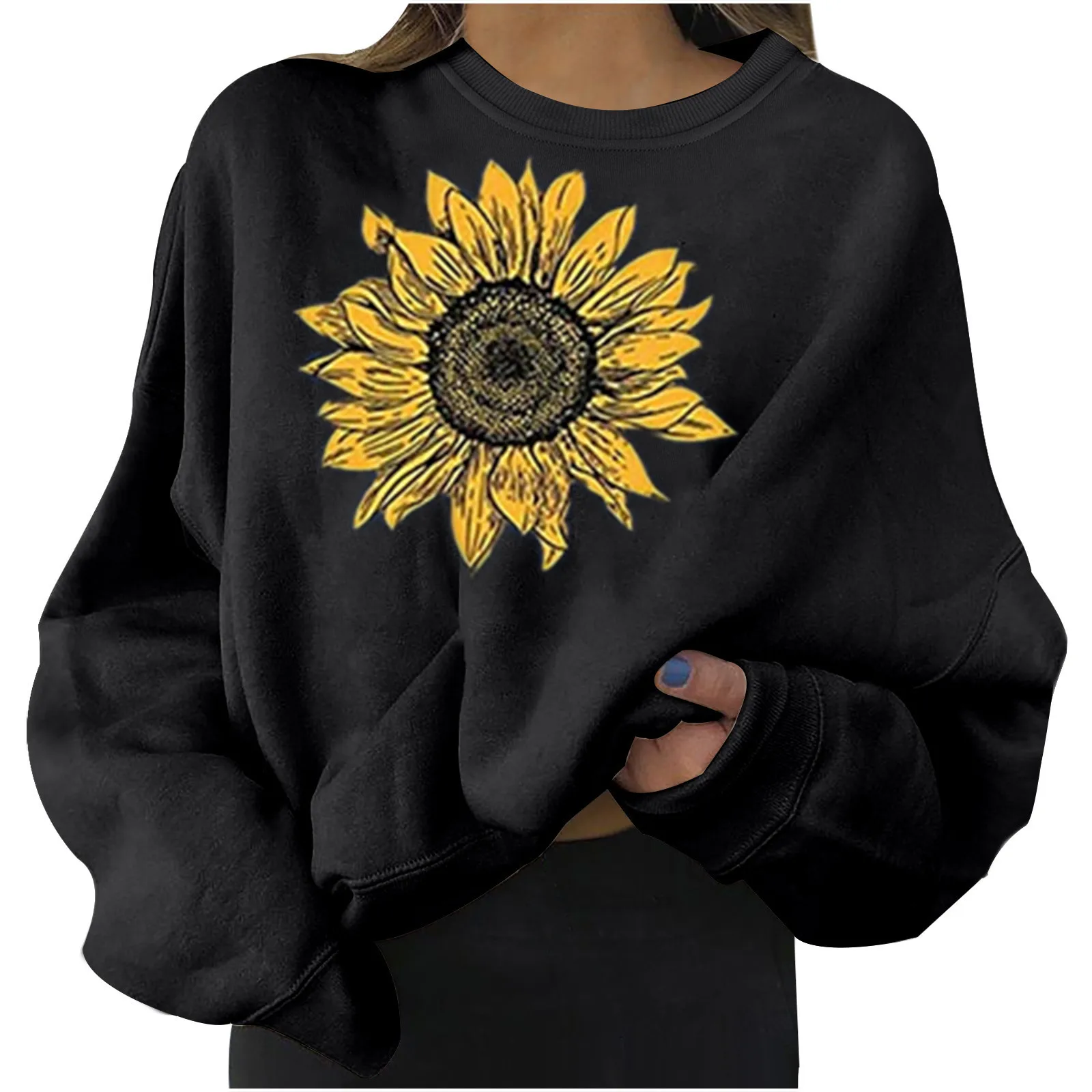 Fashion Harajuku Sweat Shirts Women's Casual Long Sleeve Sunflower Print Ladies Sweatshirts Round Neck Tops Plus Size Mujer
Fashion Harajuku Sweat Shirts Women's Casual Long Sleeve Sunflower Print Ladies Sweatshirts Round Neck Tops Plus Size Mujer