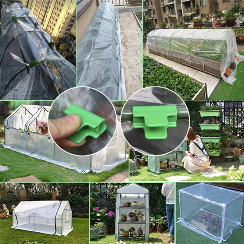 10pcs Greenhouse Clamps Clips Plant Stakes Pipe Clamps For Outer Diameter Shed Film Row Cover Shading Netting Tunnel Hoop Clips
10pcs Greenhouse Clamps Clips Plant Stakes Pipe Clamps For Outer Diameter Shed Film Row Cover Shading Netting Tunnel Hoop Clips