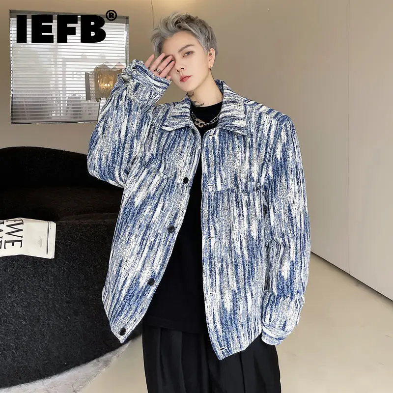 Куртка IEFB мужская с наплечниками, модная однобортная верхняя одежда оверсайз с индивидуальным рисунком, с лацканами, 9Y9661, весна 2022
Куртка IEFB мужская с наплечниками, модная однобортная верхняя одежда оверсайз с индивидуальным рисунком, с лацканами, 9Y9661, весна 2022