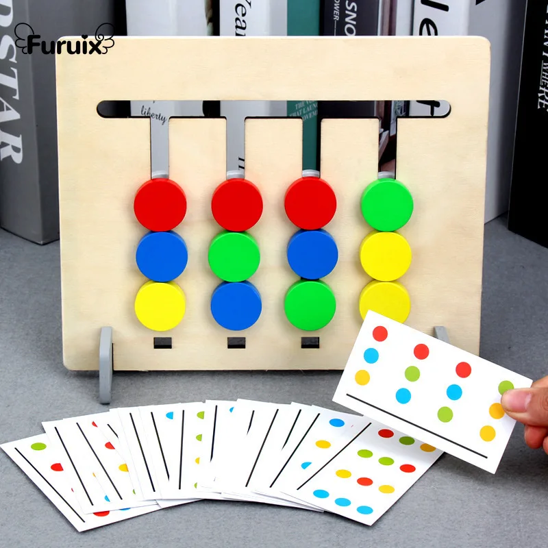 Wooden Four-color Cognitive Game Montessori Toy Children Exercise Logical Thinking Ability and Concentration Educational Toys
Wooden Four-color Cognitive Game Montessori Toy Children Exercise Logical Thinking Ability and Concentration Educational Toys