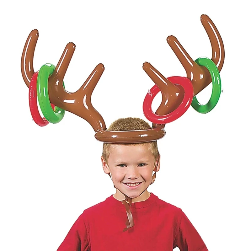 Inflatable Santa Funny Reindeer Antler Deer Head Hat Ring Toss Christmas Holiday Party Game Supplies Toys
Inflatable Santa Funny Reindeer Antler Deer Head Hat Ring Toss Christmas Holiday Party Game Supplies Toys