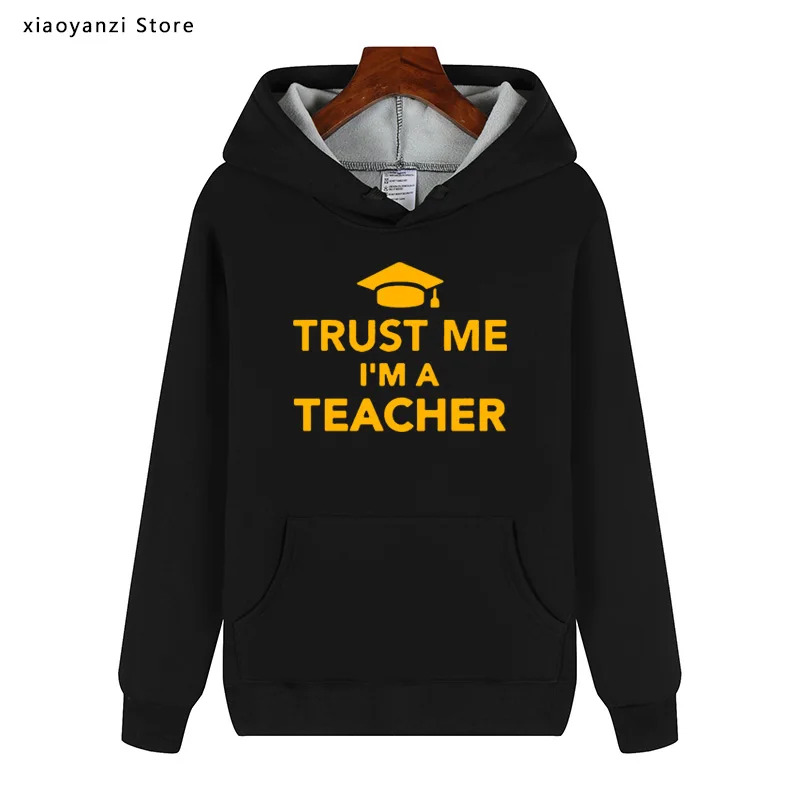 New Fashion Fleece Cotton Hoodies TRUST ME I AM A TEACHER Letter Print Man Sweatshirts Casual High-quality Pullovers Plus Size
New Fashion Fleece Cotton Hoodies TRUST ME I AM A TEACHER Letter Print Man Sweatshirts Casual High-quality Pullovers Plus Size