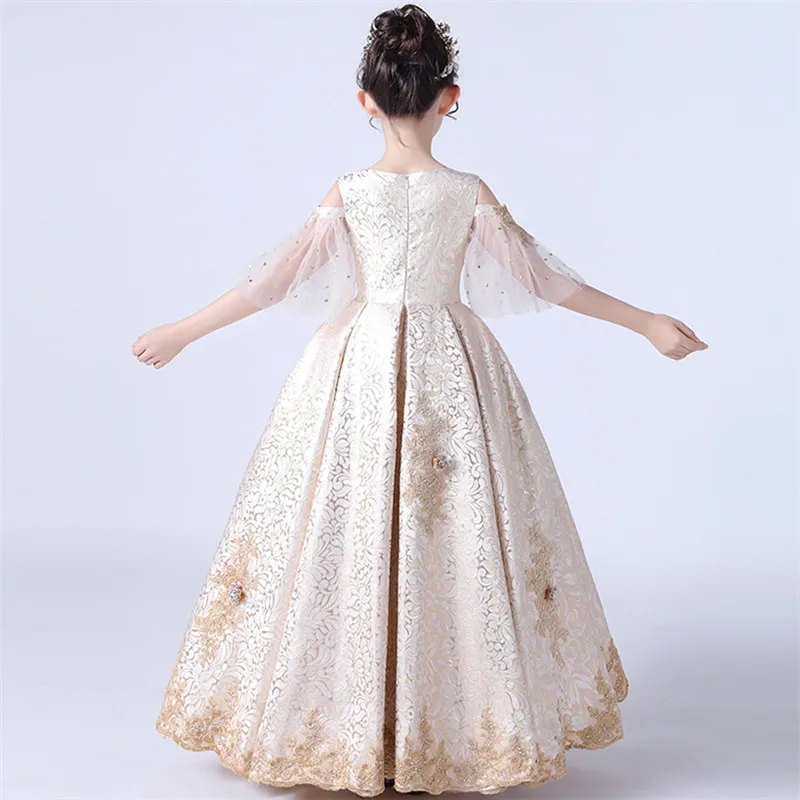 Children Girls Exquisite Hand-made Embroidery Flowers Birthday Wedding Party Princess Dress Children Model Catwalk Host Dress
Children Girls Exquisite Hand-made Embroidery Flowers Birthday Wedding Party Princess Dress Children Model Catwalk Host Dress