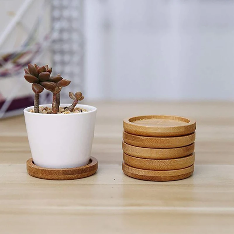 Bamboo Plant Saucer - 6.1 Inch Planter Pot Bamboo Saucer Round Durable Bamboo Plant Trays Holding Drainage Water 10Pcs 
Bamboo Plant Saucer - 6.1 Inch Planter Pot Bamboo Saucer Round Durable Bamboo Plant Trays Holding Drainage Water 10Pcs