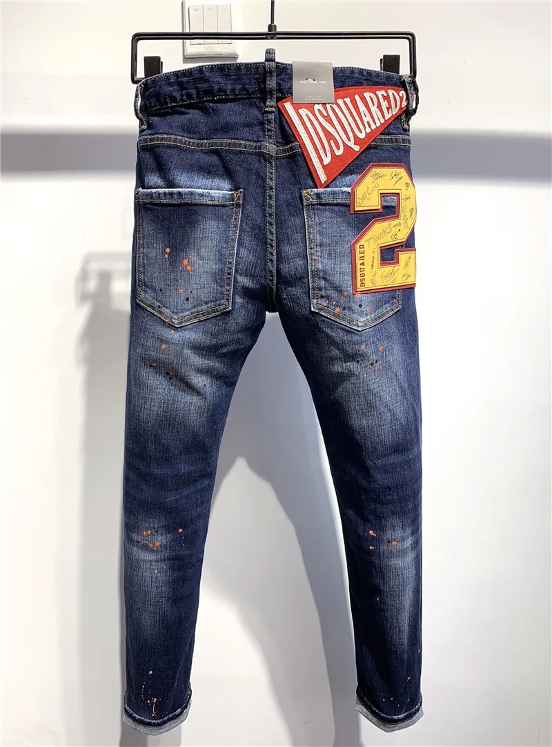 Dsquared2 Cool Guy Hole Jeans D2 Men Pants DSQ2 Embroidered Trousers 9703
Dsquared2 Cool Guy Hole Jeans D2 Men Pants DSQ2 Embroidered Trousers 9703