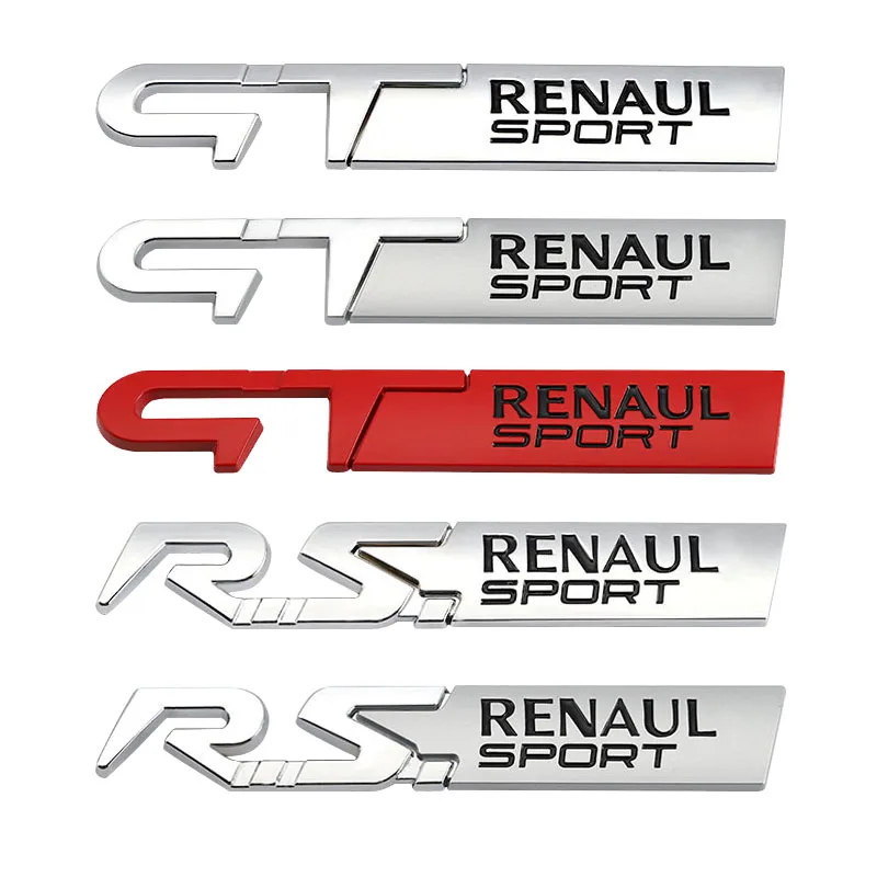 Автомобильная наклейка GT Sport Логотип эмблема для Renault Clio Scenic laguna Logan Megane Koleos Sandero