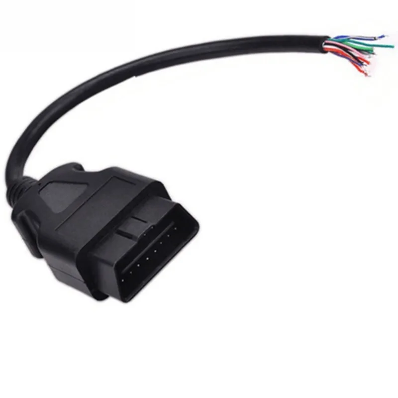 

30cm 16 Pin Car Diagnostic Interface Tool Adapter Obdii Obd 2 Obd2 16pin Male Connector To Extension Obd 2 Opening Obd Cable