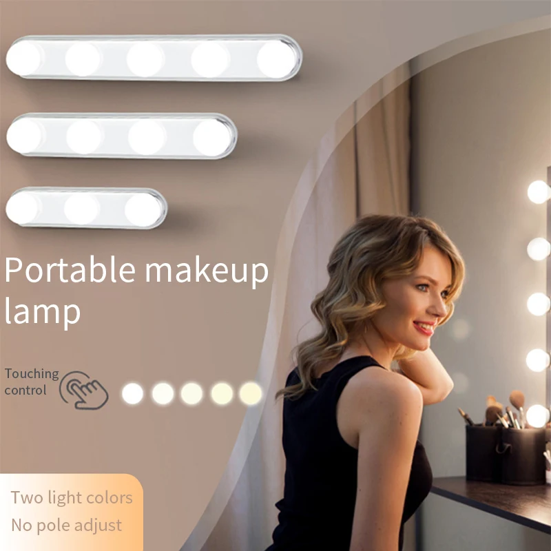 USB Mirror Front Light Led Fill Light Dimmable Bulb Bathroom Light Simple Modern Makeup Mirror Lights
USB Mirror Front Light Led Fill Light Dimmable Bulb Bathroom Light Simple Modern Makeup Mirror Lights