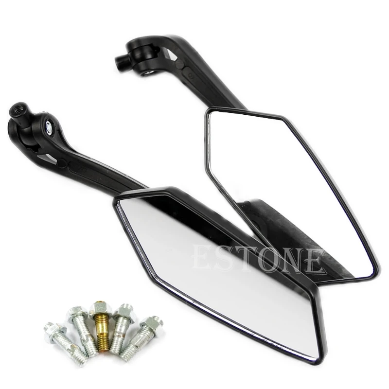 

New Useful Universal Scooter Rearview Mirrors Pair Moped ATV Motorcycle Backup T3EF