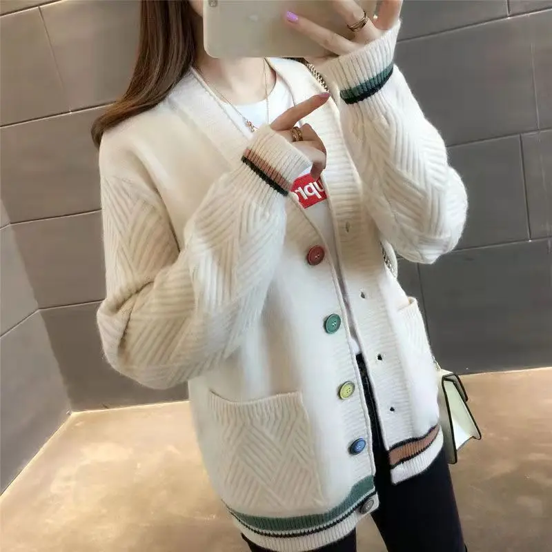 2021 New Cardigan Women Korean Version Of Style Sweater Coat Fashion is Versatile Loose Languid Lazy Wind To Take Swe
2021 New Cardigan Women Korean Version Of Style Sweater Coat Fashion is Versatile Loose Languid Lazy Wind To Take Swe