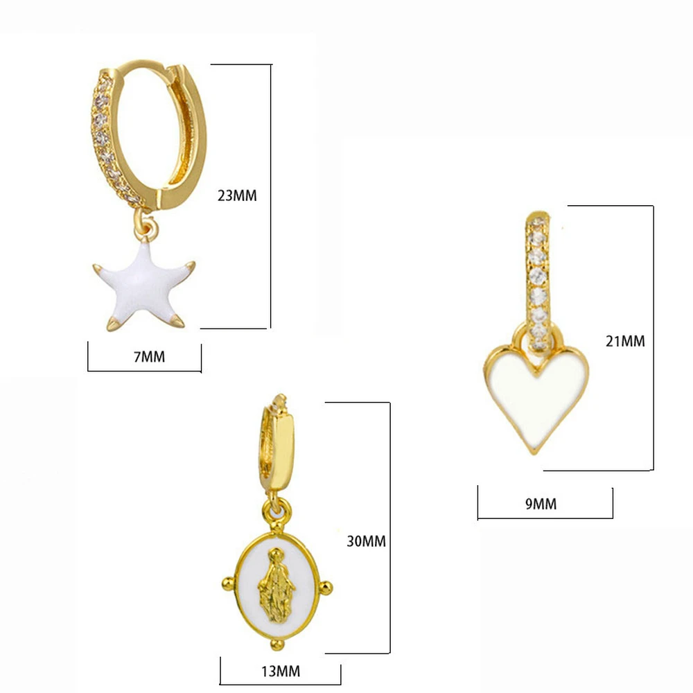 1piece Earrings 2021 Trend Gold Plated Enamel Dangle Earrings for Women Charm Drop Earring Multiple Styles Minimalist Jewelry
1piece Earrings 2021 Trend Gold Plated Enamel Dangle Earrings for Women Charm Drop Earring Multiple Styles Minimalist Jewelry