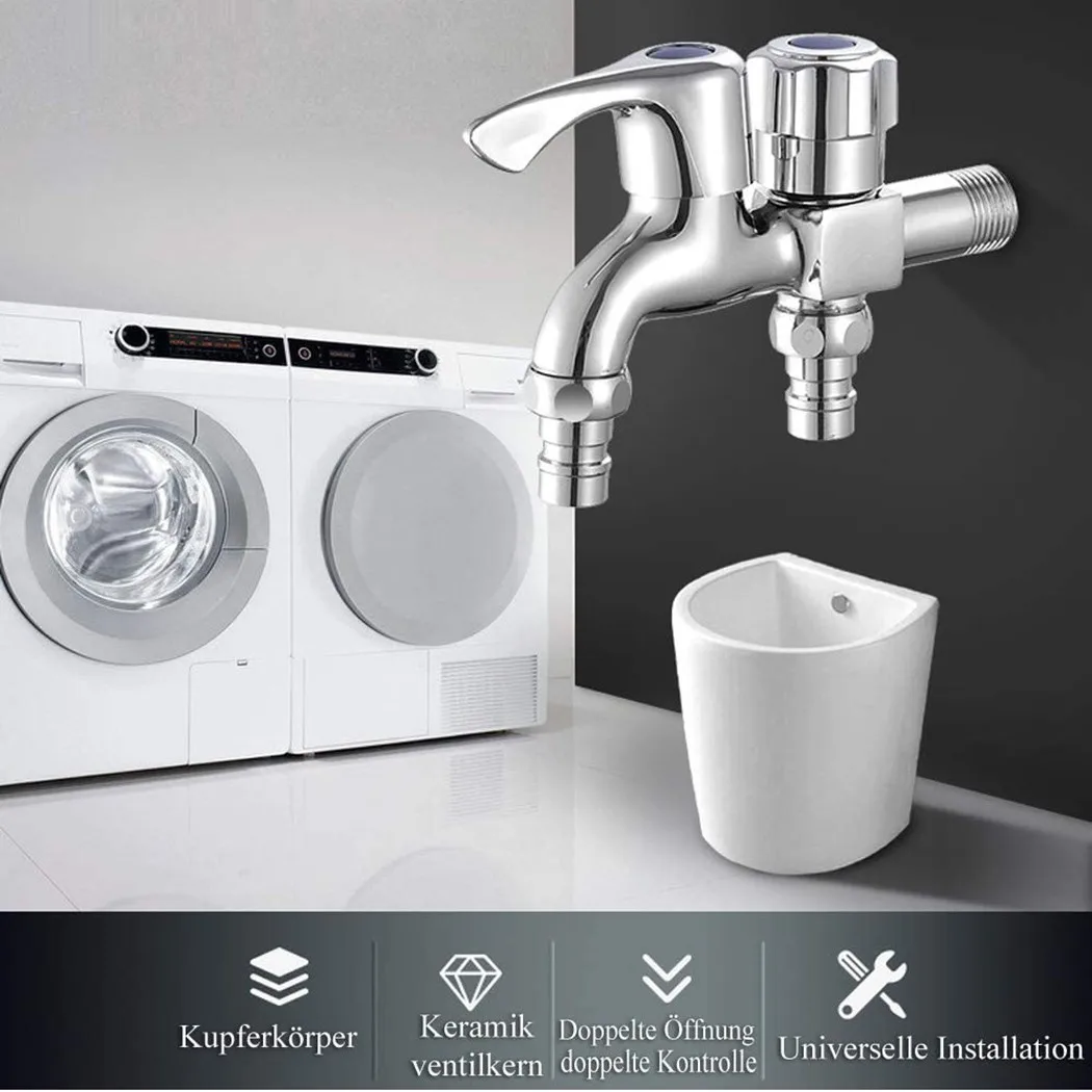 Washing Machine Faucet With Quality Zinc Alloy Home Multifunctional Double Outlet Washing Machine Faucet
Washing Machine Faucet With Quality Zinc Alloy Home Multifunctional Double Outlet Washing Machine Faucet
