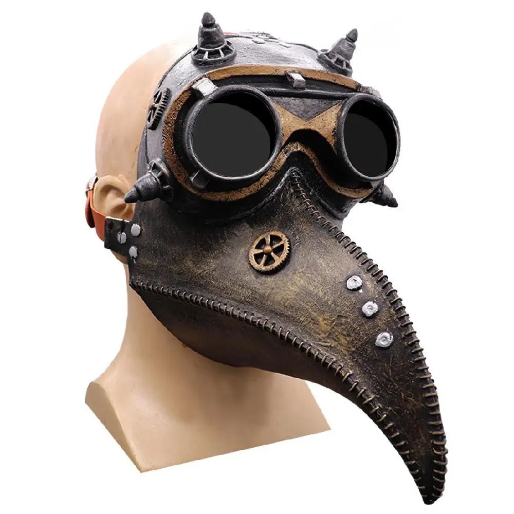 Cosplay Mechanical Punk Plague Doctor Bird Mask Latex Bird Beak Masks Long Nose Halloween Party Event Ball Costume Props
Cosplay Mechanical Punk Plague Doctor Bird Mask Latex Bird Beak Masks Long Nose Halloween Party Event Ball Costume Props